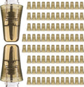 Chengu 100 Pieces Liquor Bottle Covers Pour Spout Covers Bar Toppers for Bottles Universal Pour Dispenser Dust Translucent Silicone Rubber Spout Caps for Bar Home Kitchen Tools Supplies (Champagne)