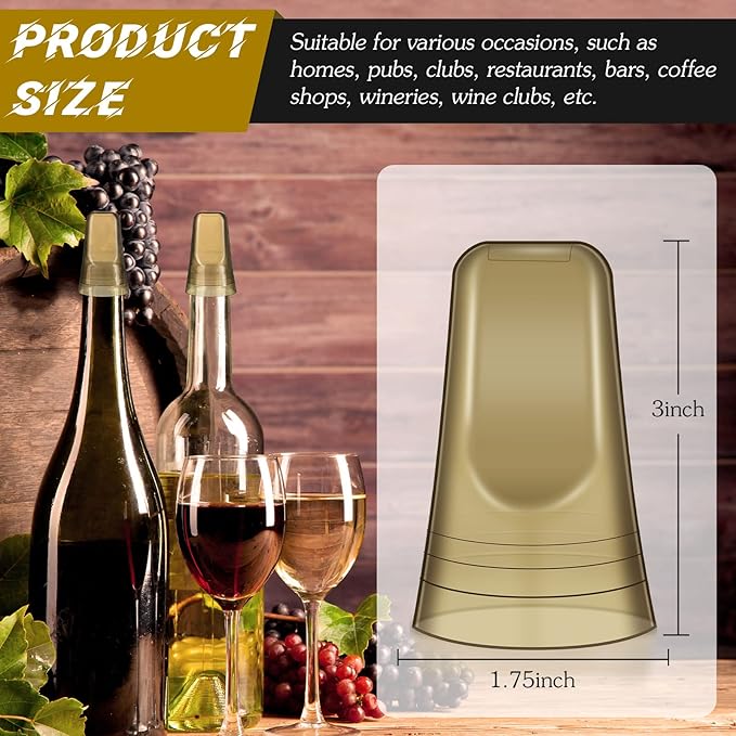 Chengu 100 Pieces Liquor Bottle Covers Pour Spout Covers Bar Toppers for Bottles Universal Pour Dispenser Dust Translucent Silicone Rubber Spout Caps for Bar Home Kitchen Tools Supplies (Champagne)