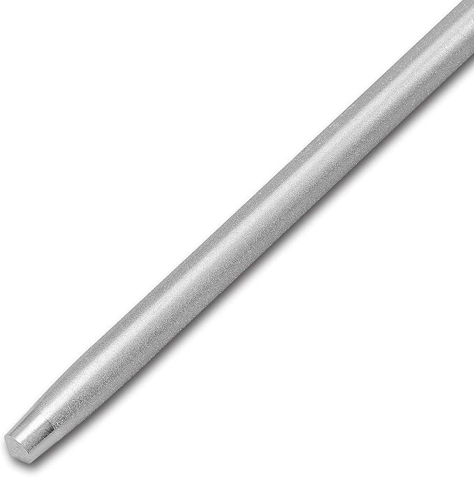 12" Knife Sharpening Steel, Professional Diamond & Steel Honing Rod, Black Brushed Finish, for Kitchen & Chef Knives
