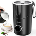 Milk Frother and Steamer, COLDFILL 8-in-1 Electric Frother for Coffee, 400ml Large Capacity Detachable Milk Steamer, Automatic Warm and Cold Foam Maker, Quiet, Dishwasher Safe, Easy to Clean
