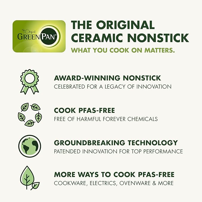 GreenPan Elite 14-in-1 Programmable 6QT Electric Slow Cooker, Dishwasher Safe Lid & Removable Crock, PFAS-Free Healthy Ceramic Nonstick Multi-Cooker, Sear, Sauté, Brown, Steam Basket, Roast, Clay