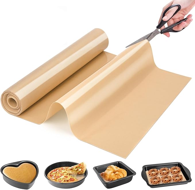 Silicone Baking Mat Roll- Reusable & Best German Silicone- Heat Resistant Freeze Dryer Liner, Non Stick Pastry Dough Rolling Mat, Non Slip Kitchen Counter Protector Mat