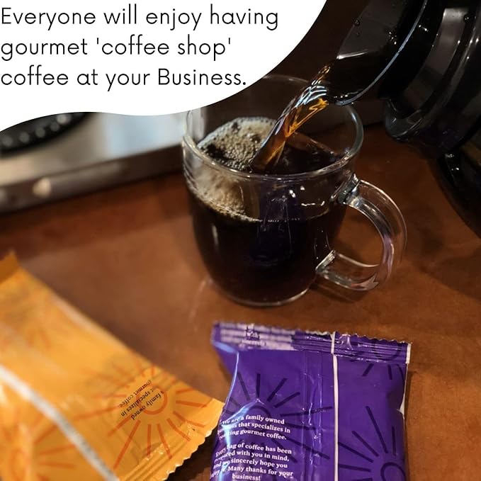 Sarasota Coffee Ground Packets | Low Acid Dark Roast Ground Coffee Packs | European French Roast | Mold Free Coffee Singles Packets | Ground Coffee Pouches | Individual Coffee Packets for 12 Cup Coffee Maker | 2.5 Ounce Bags, 36 Count