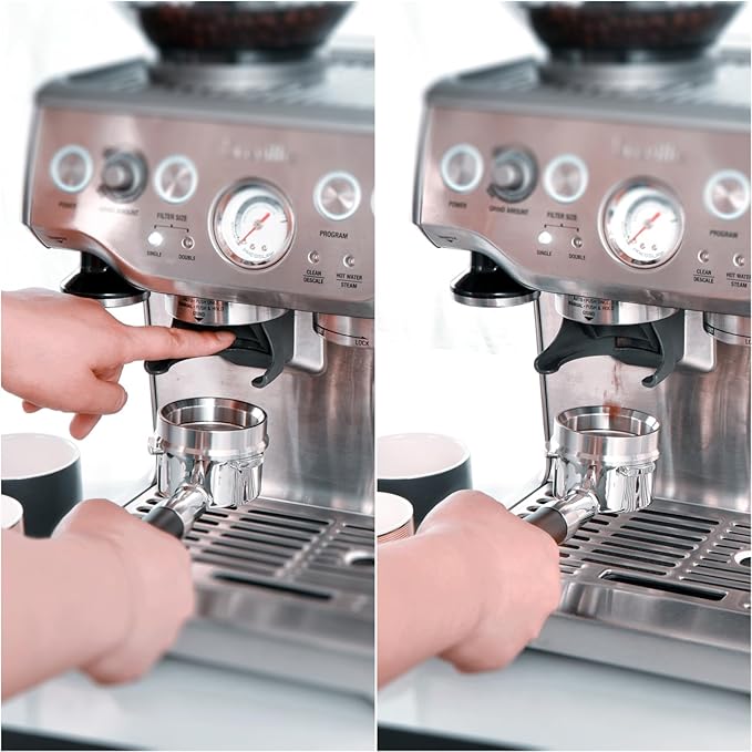 MATOW 2 in 1 Design Gravity Distributor and Magnetic Dosing Funnel Combo, 53.3mm Adaptive Espresso Distributor and 54mm Stainless Steel Dosing Ring Set Compatible with Breville 54mm Portafilter