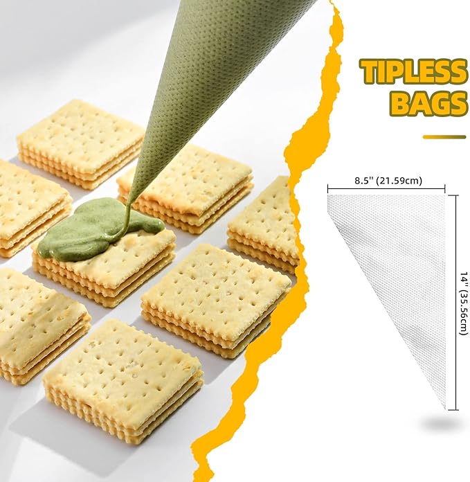 KEENPIONEER Disposable Piping Bags 14inch, 400 count
