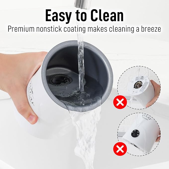 Zulay 4-in-1 Milk Frother and Steamer - Automatic Hot and Cold Foam Maker with Auto Shut Off & Temperature Control for Coffee, Latte, Cappuccino, Hot Chocolate - White