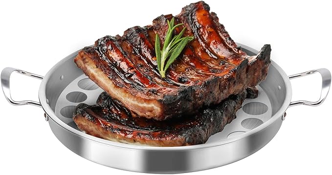 Stainless Steel Multi-Function Pastor Skewer Turkey Roasting Pan Suitable for Fried Corn Tortillas (Al Pastor), Shawarma Skewers,Chicken Leg Rack for Grill (Extra Large)