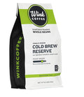 Wink Coffee Cold Brew Reserve, Dark Roast Whole Bean Coffee, Single Origin Colombian Arabica Beans, 2.2 lb, Small-Batch, Smooth, Sustainably Sourced