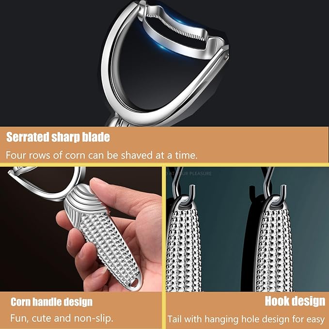 2 Packs Corn Peeler for Corn on the Cob,2026 Upgraded corn cob stripper tool,Corn on the Cob Remover,Corn Cob Stripper tool Easy to Clean,Sweet Corn Cutter,Corn Cob Peeler as Gift for Women