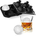 Golf Ball Ice Cube Mold 2.1 Inch Large Silicone Golf Ball Ice Cube Molds Fun Shapes Craft Sphere Ice Molds Novelty Christmas Gifts Stuff for Men Women Cocktails, Bourbon,Brandy, Whiskey(1, Golf Ball)