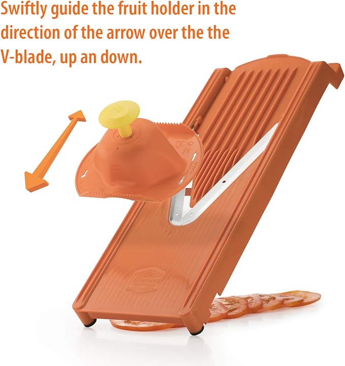 Swissmar Borner V-1001 V-Slicer Plus Mandoline 5 Piece Set (Orange)