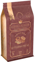 Southern Pecan Flavored Whole Bean Coffee – Organic, Medium Roast, 100% Arabica, Single Origin – Naturally Flavored – by Coffea Flavor