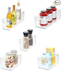 iDesign Stackable Pantry Bins with Handles, 4 Different Sizes, 5 Pack, Clear, Made in USA