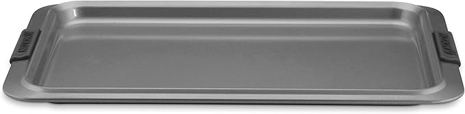 Anolon Advanced Nonstick Bakeware with Grips, Nonstick Cookie Sheet / Baking Sheet - 11 Inch x 17 Inch, Gray