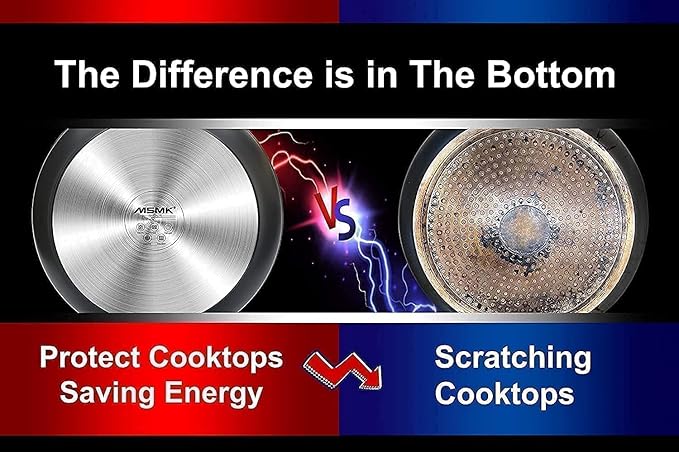 MsMk Small Egg Pan，8 1/2 inch Titanium and Ceramic Nonstick Omelette Pan，Small Frying Pan Safe for Induction，Scratch-resistant，Oven Safe to 700°F Pan for Cooking, Dishwasher Safe