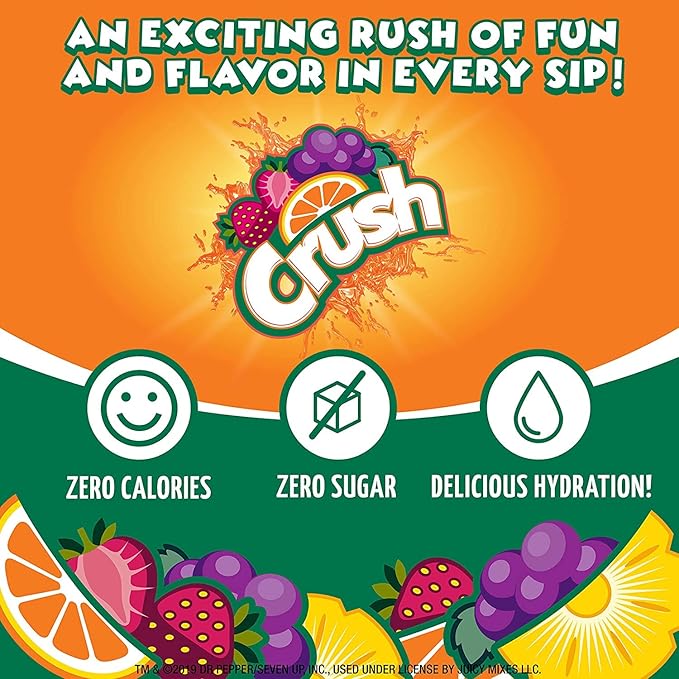 CRUSH Crush, Lemonade, Liquid Water Enhancer – New, Better Taste (4 Bottles, Makes 96 Flavored Water Drinks) 1.62 Fl Oz (Pack of 1)