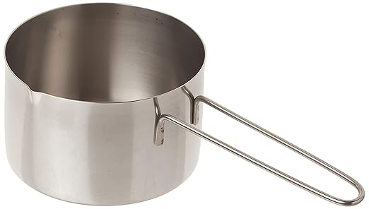 American METALCRAFT, Inc. MCW200 2-Cup Stainless Steel Measuring Cup with Wire Loop Handle, Silver