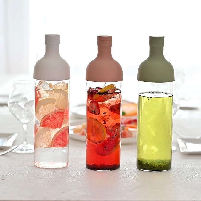 Hario Cold Brew Tea Wine Bottle, 300ml, White