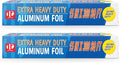 Superior Extra Heavy Duty Aluminum Foil 600 Sq Ft with about 30% More Thicker than Regular Heavy Duty Foil, 15" x 300 Sq Ft(Pack of 2)