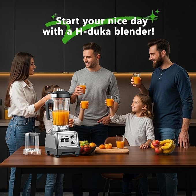 1800W Smoothie Blender and Grinder Combo 70OZ Large Capacity Countertop Blenders for Kitchen High Speed Blender for Smoothies Ice Crushing Frozen Drinks Puree