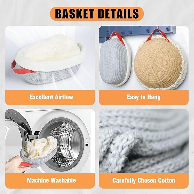 Sourdough Starter Kit With 7.5" Round & Oval Banneton Bread Proofing Basket, Complete Sourdough Bread Baking Supplies, Bread Making Kit With Storage Bag, Gift For Beginner Baker