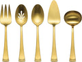 Lenox 897917 Portola Satin Gold 5-Piece Hostess Set