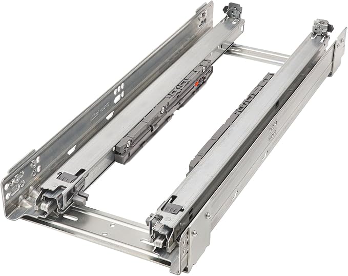Rev-A-Shelf 7.25" Pullout Storage Organizer for Base Kitchen/Bathroom Cabinets w/Soft-Close Full Extension Slides & Adjustable Shelves, 448-BCSC-6C