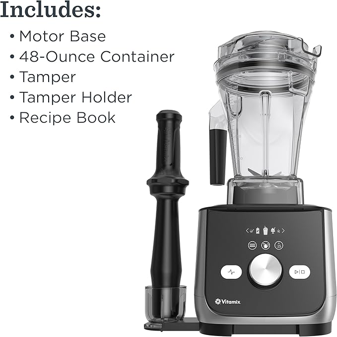 Vitamix Ascent Series X5 Blender with 10 Blending Programs, Self-Cleaning Program, Professional-Grade Blender for Smoothies, Soups and More, Stainless-Steel Blades, 48 Oz Container, Shadow Black