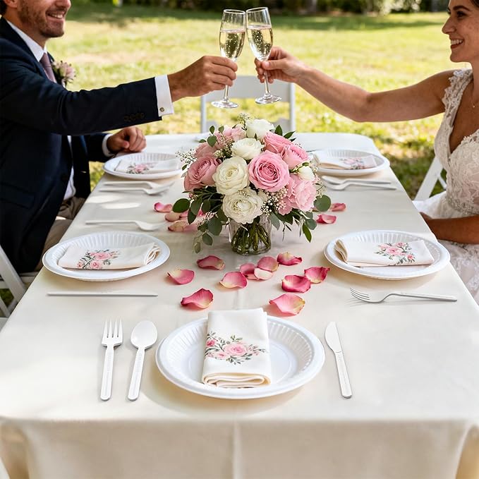 Gezond 100% Compostable Spoons 100 Count, No Plastic Biodegradable PLA Disposable Spoons Eco Friendly Heavy Duty Cutlery Suitable for Party Picnic Office Everyday Use