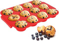 Silicone Muffin Pan for Baking - Premium 12-Cup Nonstick Muffin Pan, Easy Release & Clean, Dishwasher Safe Muffin Tray for Perfect Cupcakes, Muffins & More.