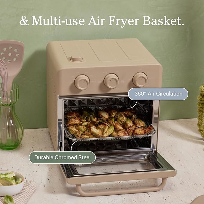 Our Place Wonder Oven Essentials Kit | Extra Air Fryer Basket & Nonstick Ceramic-Coated Bake Pan | Oven Safe, Eco-Friendly | Steam