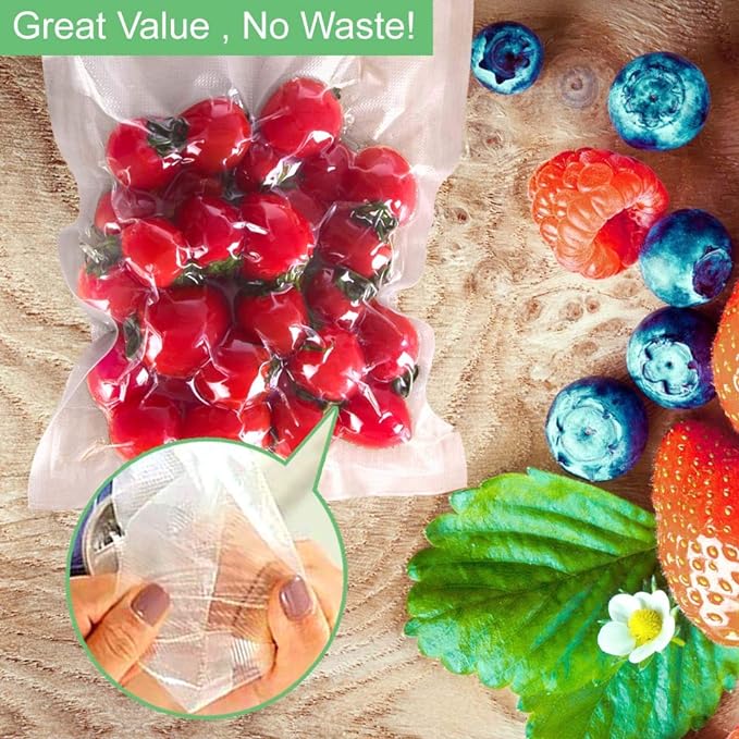 O2frepak 2 Rolls 11x50 and 8x50 (total 100 Feet) Vacuum Sealer Bags Rolls with BPA Free,Heavy Duty Vacuum Sealer Storage Bags Rolls,Cut to Size Roll,Great for Sous Vide Cooking