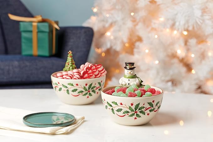 Lenox 893505 Holiday Tree Bowl, Christmas Hosting
