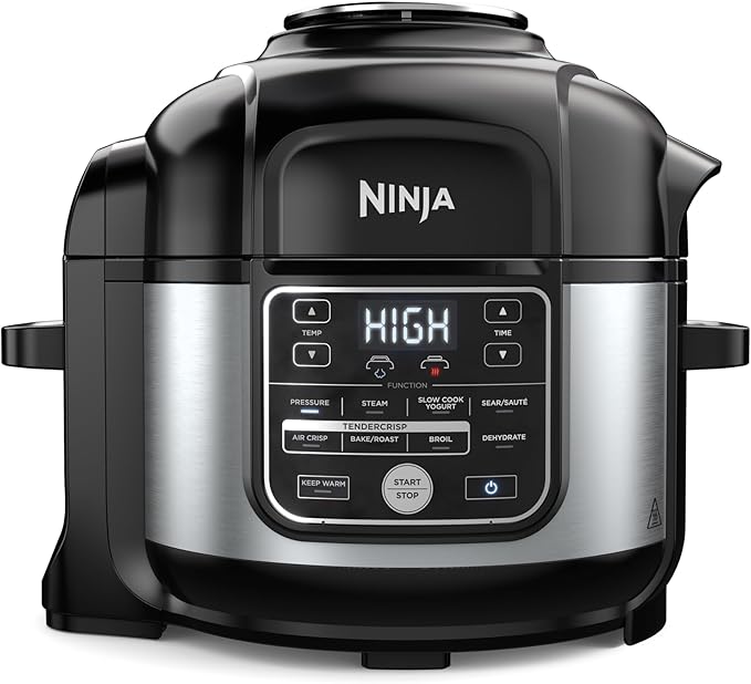 Ninja Foodi 10-in-1 Pressure Cooker & Air Fryer, 6.5 Quart - Stainless Steel Multi-Cooker with Precise Heating - Perfect Holiday Gift & Healthy Fast Cooking (OS300)