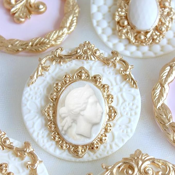 Baroque Style Silicone Molds 2-count Plaque and Object Labels