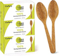 Premium Quality 100% Biodegradable Spoons Made of Vegetable Fibers, 300 PCS of 6.7” Long Heavy-Duty and Splinter Free Eco-Friendly Spoons, Perfect Sustainable Cutlery for All Types of Occasions