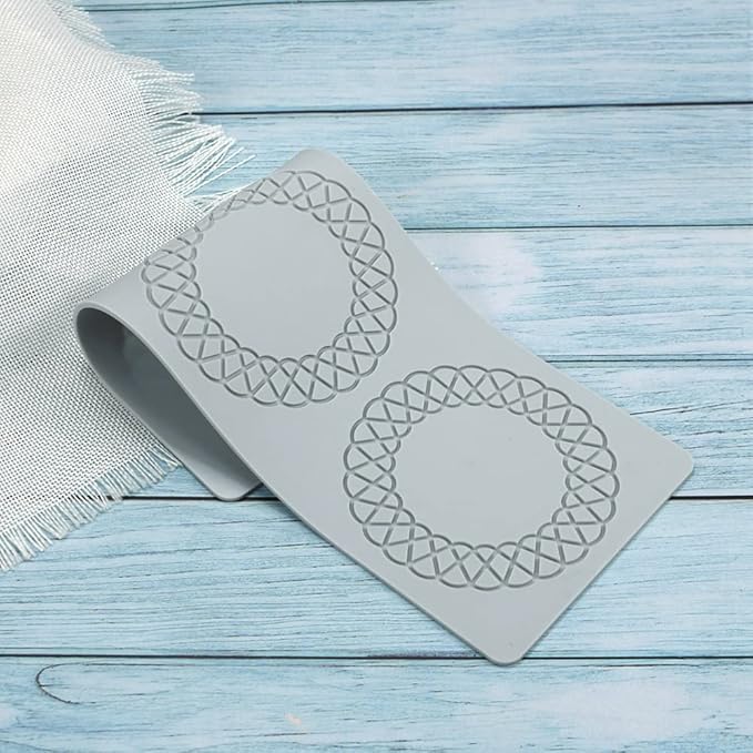 Silicone Molds 3D Hollow Leaf Chocolate Molds Honeycomb Bee Candy Mold Flower Pattern Fondant Mold Cake Topper Sugar Craft Decoration (S_Flower_12.40 * 4.32 * 0.08inch)