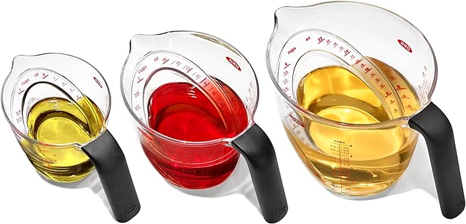OXO Good Grips 3-Piece Angled Measuring Cup Set – Tritan Renew (Pack of 12)