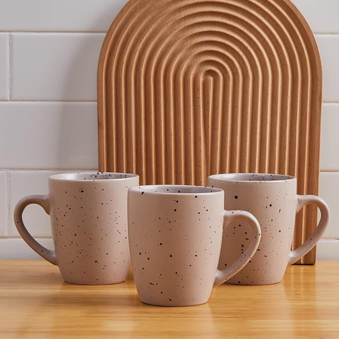 Stone Lain Jade Stoneware Dinnerware 16-Piece Service for 4, Taupe