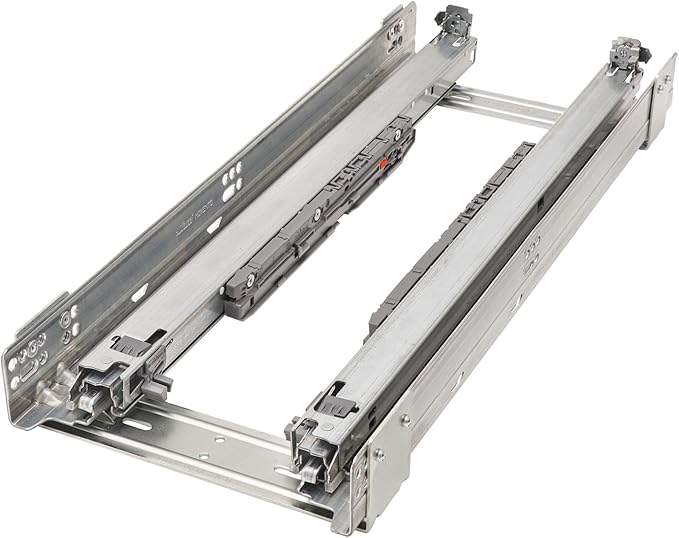 Rev-A-Shelf 11" Pull Out Storage Organizer for Base Kitchen/ Bathroom Cabinets w/ Soft-Close Full Extension Slides & Adjustable Shelves, 448-BCSC-11C