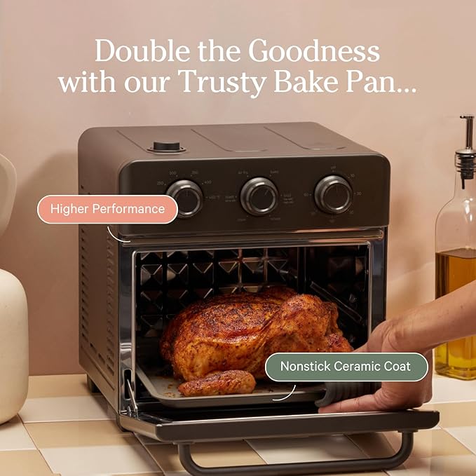 Our Place Wonder Oven Essentials Kit | Extra Air Fryer Basket & Nonstick Ceramic-Coated Bake Pan | Oven Safe, Eco-Friendly | Spice