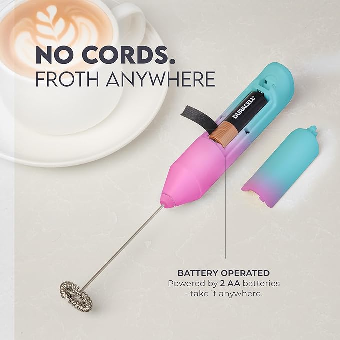 ZK Milk Frother FrothMate - Teal Pink Fade