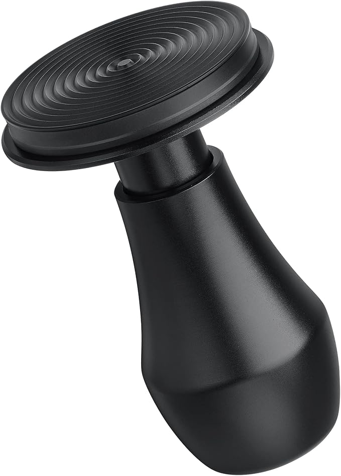 Normcore 58.5mm Espresso Coffee Tamper V4 - Titanium PVD Coating Ripple Base - Spring Loaded Tamper - 15lb / 25lb / 30lbs Replacement Springs - Anodized Aluminum Handle and Stand