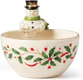 Lenox 893504 Holiday Snowman Bowl, Christmas Hosting