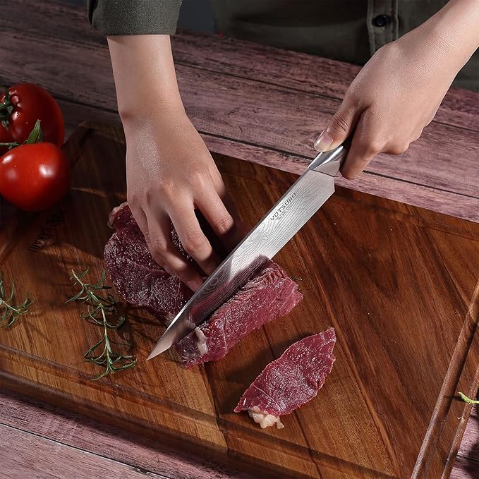 YOTSUBA Chef Knife-8 Inch Japanese Gyuto Kitchen Knife Chef’s Knife German High Carbon Stainless Steel Ergonomic Handle Essentials Sharp Gifts for Mom&Dad With Premium Gift Box