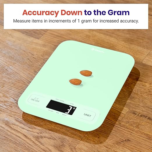 Etekcity Food Kitchen Scale, Digital Grams and Ounces for Weight Loss, Baking, Cooking, Keto and Meal Prep, Large, Green