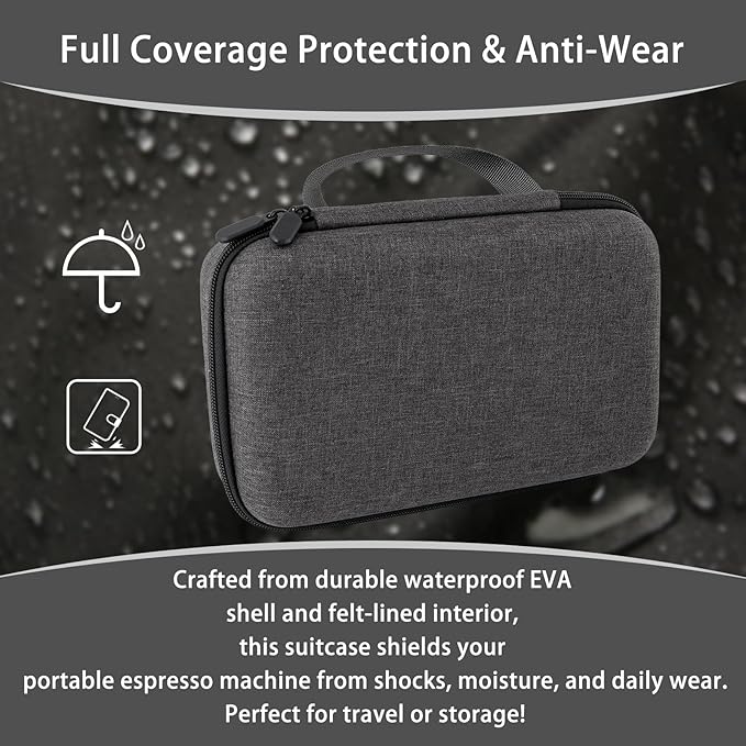 Travel Case Compatible with OutIn Nano Portable Electric Espresso Coffe Maker-Waterproof Protective Carrying Hand Hold Bag Only