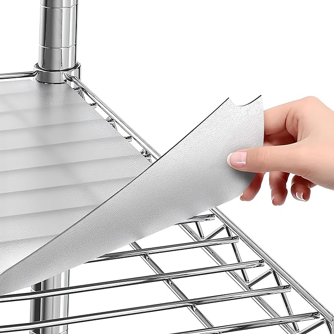 Sterling Shelf Liners Wire Rack Covers: Plastic Shelf Liner Cover for Wire Shelving: Cover Mats for Shelves in Pantry, Closet, and More: 18x36 Inch: Clear, Set of 4