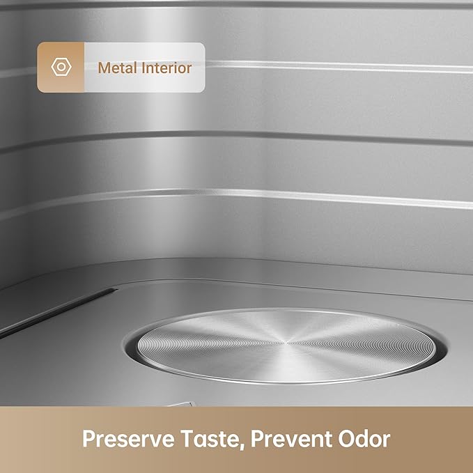 Mova FD10Pro Air Fryer, 6.3QT Large Digital Airfryer with Visible Window, 11 Preset Cooking Modes, Dual Heating System 122-450°F Precise Heat for Even Results, Non-Stick Baskets