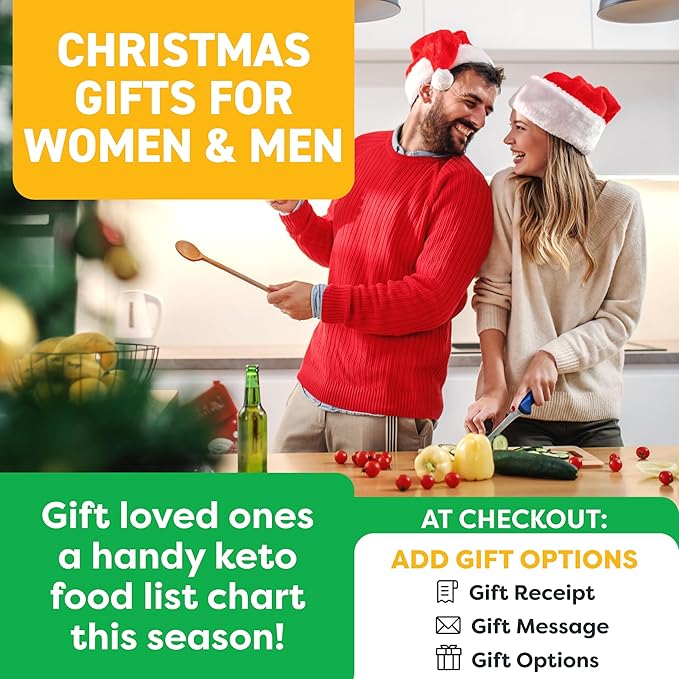 Keto Cheat Sheets Magnets Booklet - Keto Gifts for Women - Keto Diet Beginners Guide - Keto Food Book Magnetic Chart - Weight Loss Low Carb Ketogenic Diet Keto Cookbook Meal Plan - Keto Chow Mojo